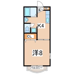 日和田駅 徒歩17分 2階の物件間取画像